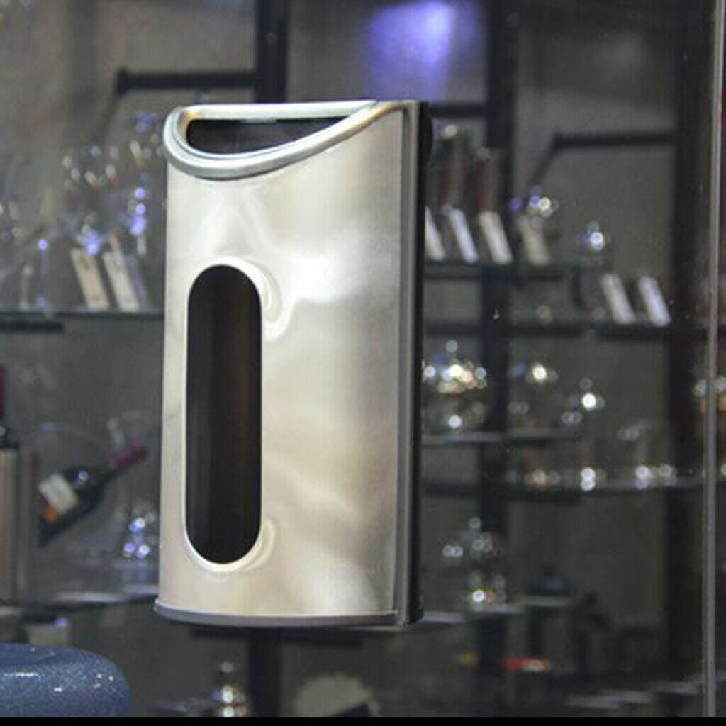 Stainless Steel Kitchen Home Organizer Plastic Grocery Bag Holder Dispenser