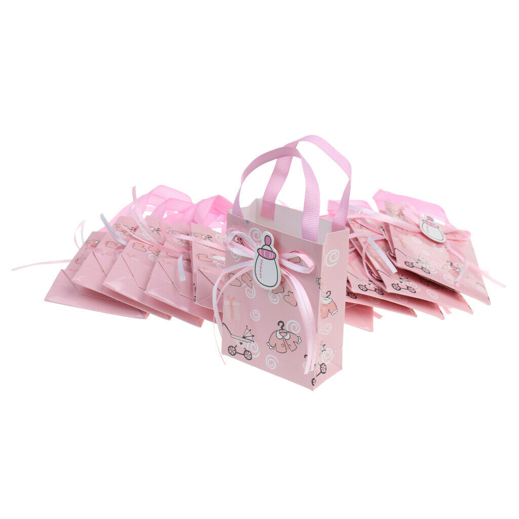 24 Cute Girl Boy Baby Shower Candy Gift Bags Tote Birthday Party Favor