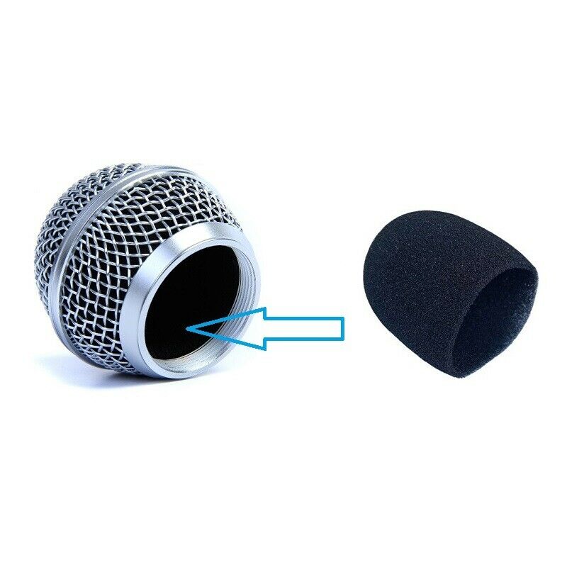 Mic Inner Foam Cover Windscreen For Shure SM58 SM58LC Beta58A Microphone Grille