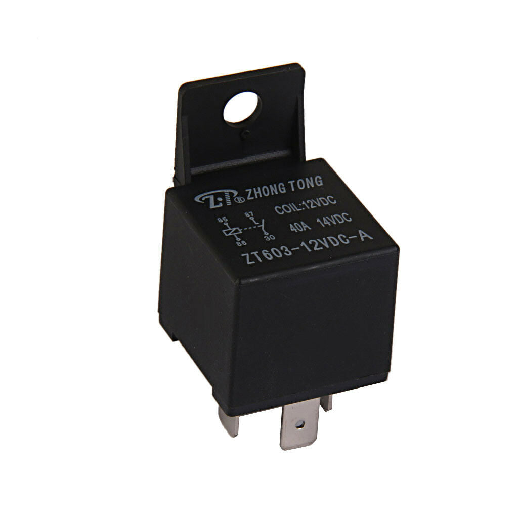 Car Truck Auto Automotive DC 12V 40A 40 AMP SPST Relay Relays 4 Pin 4P