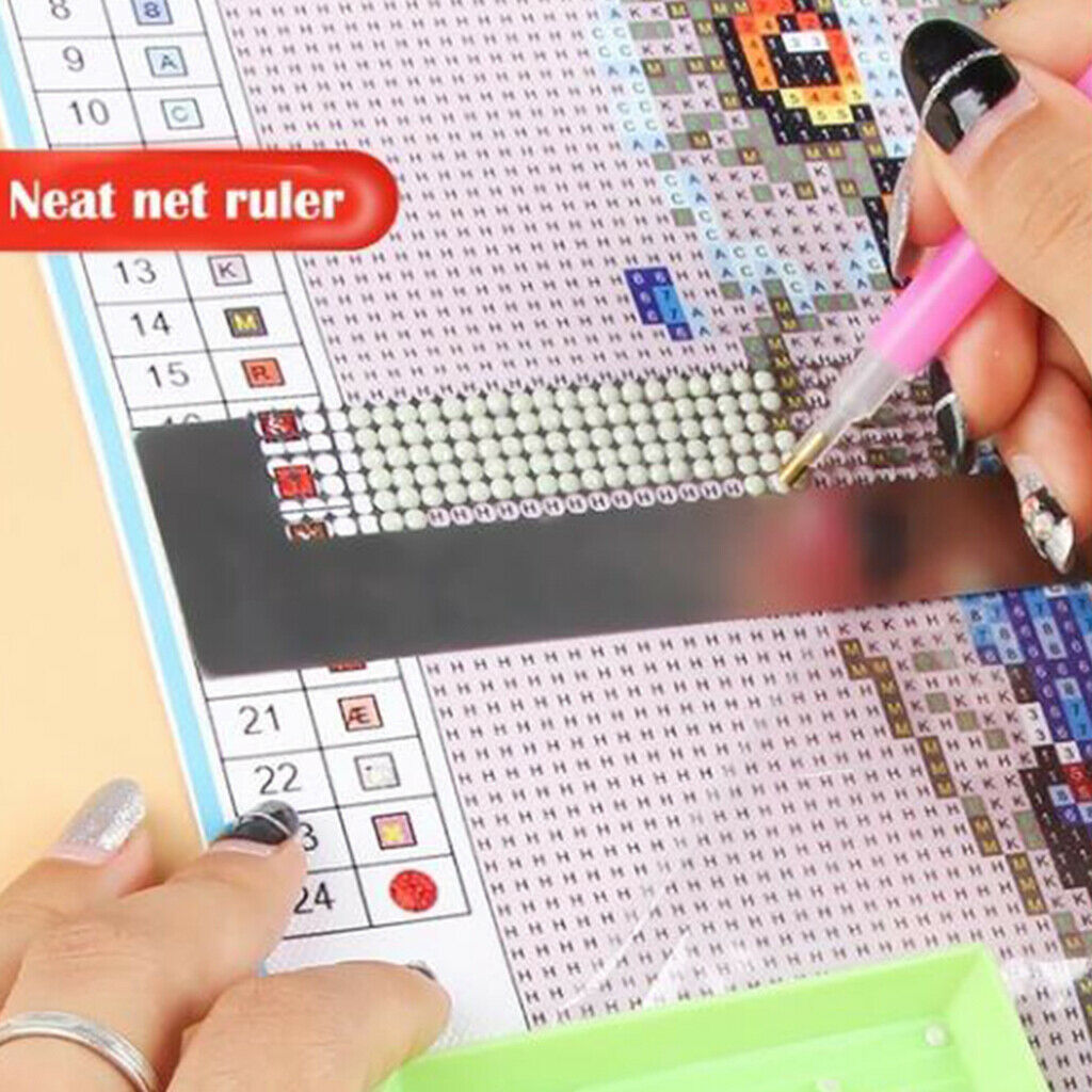 Stainless Steel Embroidery Art 5D DIY Diamond Painting Ruler Full Partial Tool