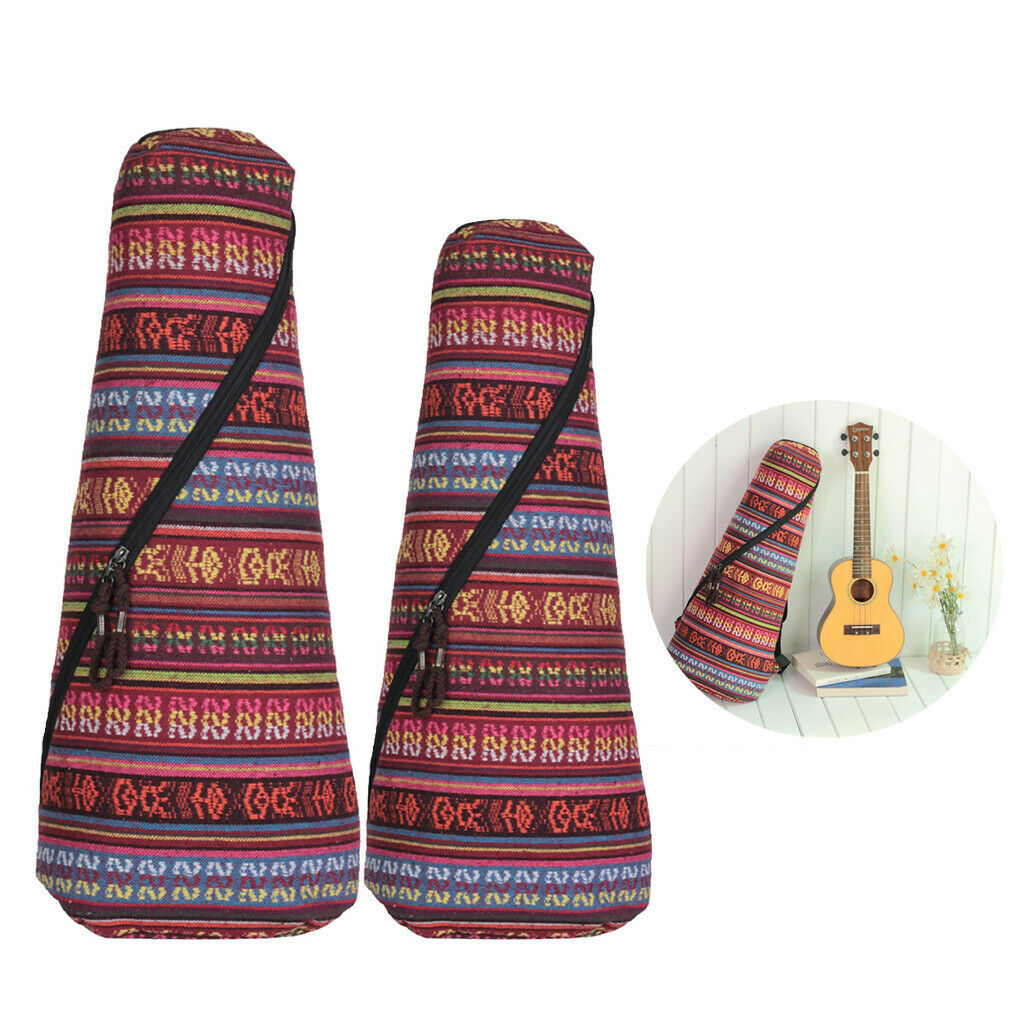 Colorful Ukulele Guitar Gig Bag Uke Case Padded Carry Bag Backpack