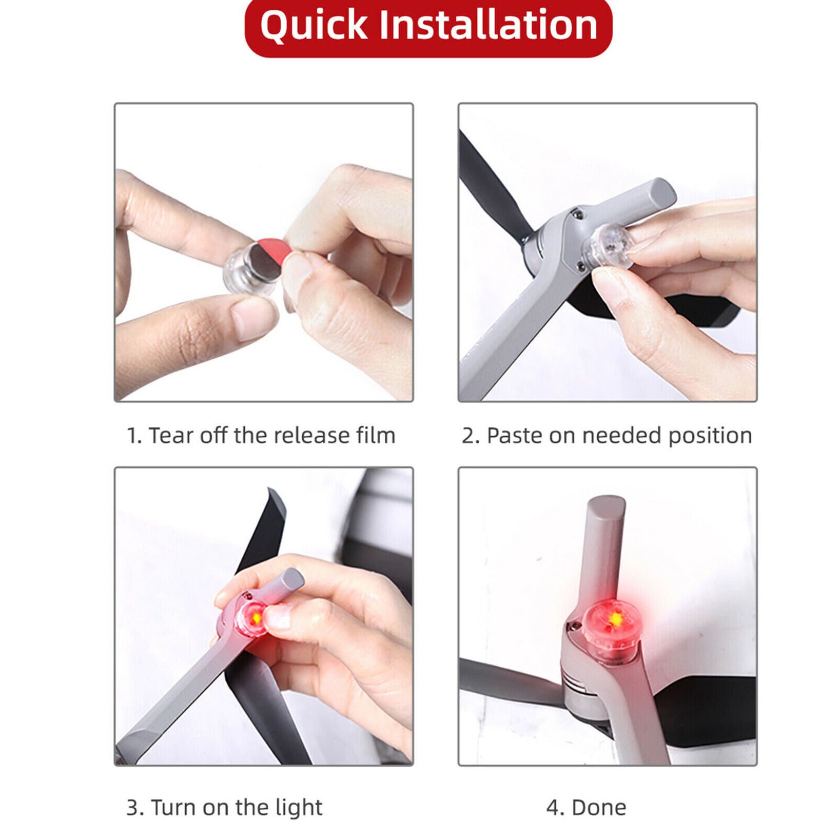 Night Flying Light LED Strobe Signal Lamp for DJI Mavic Air2/Mini 2/Autel Evo II