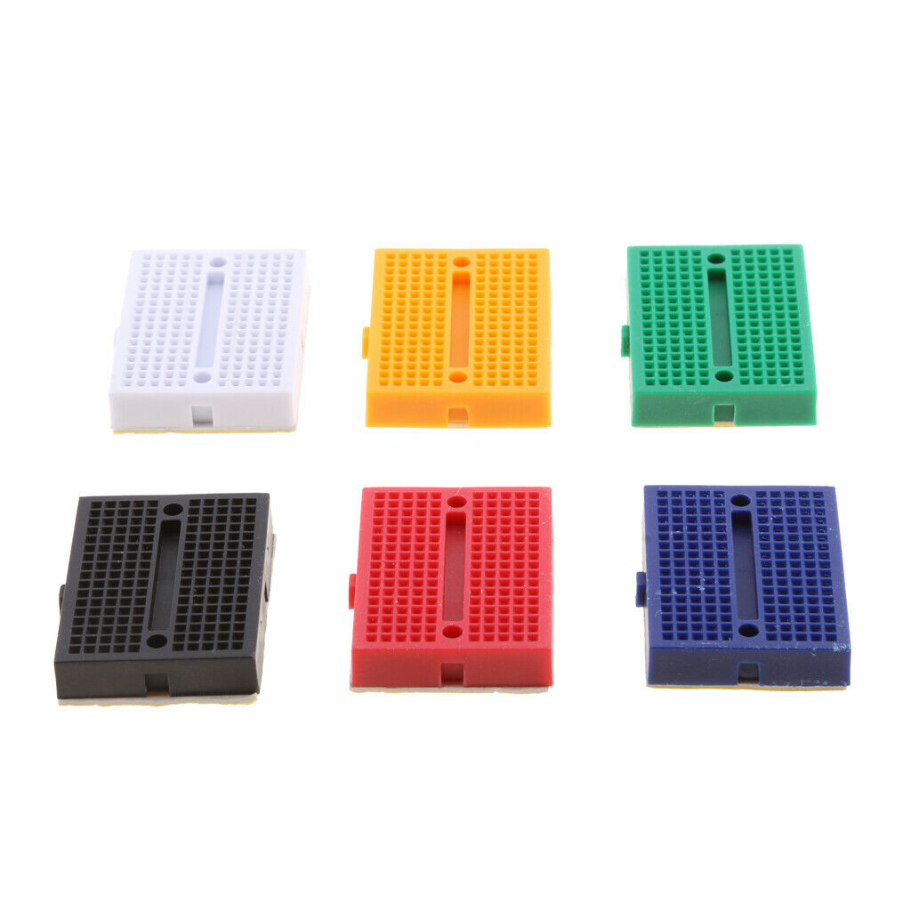6 Pieces SYB-170 Mini Solderless Breadboard Portable Experimental Platform