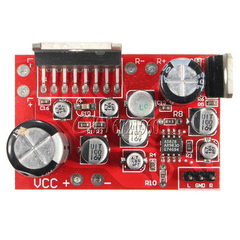 TDA7379 38W+38W Stereo Amplifier Board w/ AD828 Preamp super than NE5532 DC 12V