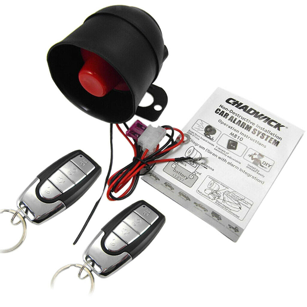 2x 2 Way Keyless Entry Car Alarm System Security Lock Alert Universal Truck