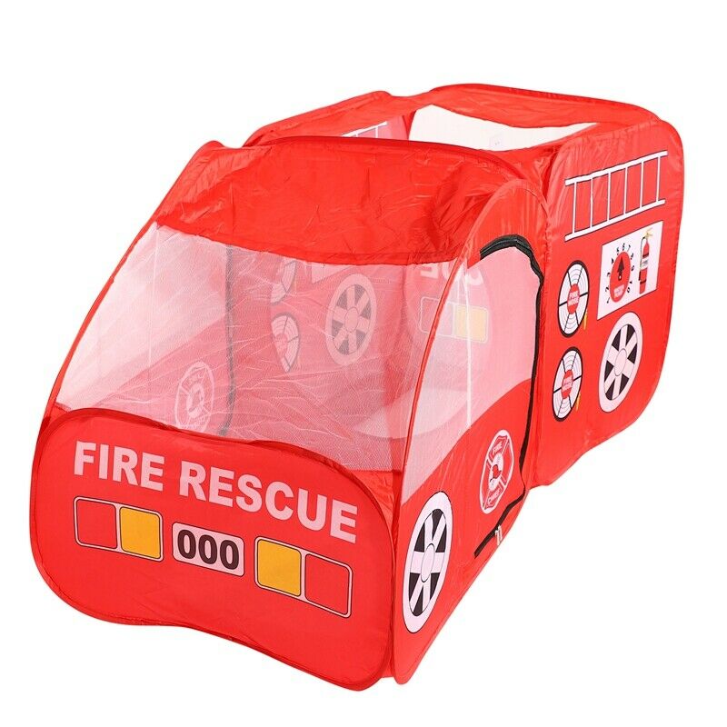 Kids Indoor Outdoor Tent Garden Game House Gift - Fire Truck P3Z5
