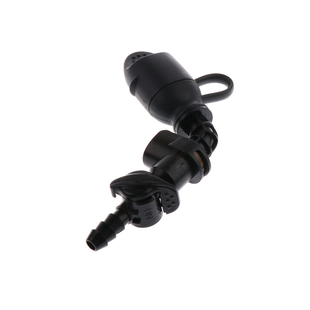 Black Silicone Water Bag Bite Valve Nozzle Outdoor Accessories 90 Degree