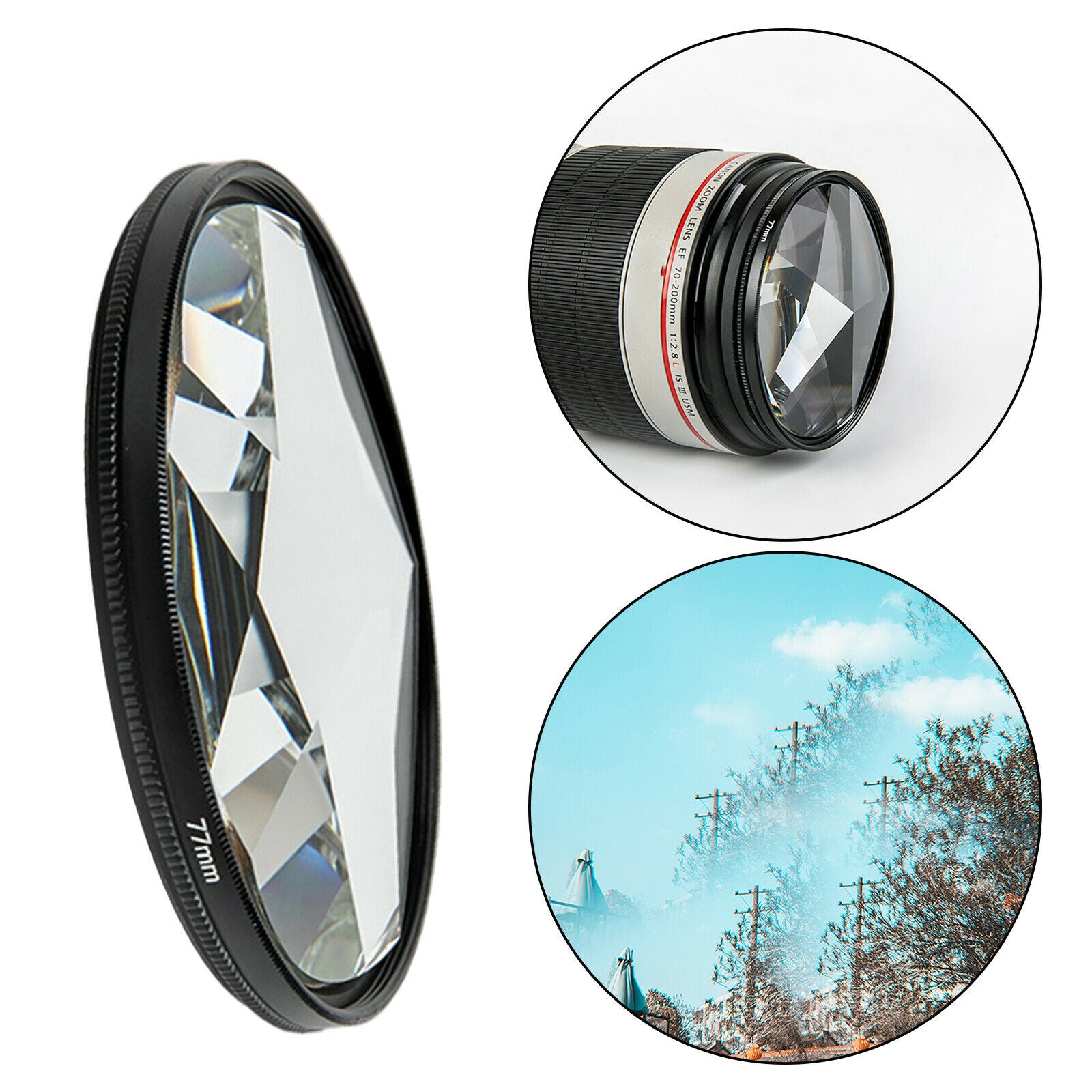 Pentaprism Prism SpecialEffect Camera Filter Variable Multiple Refraction