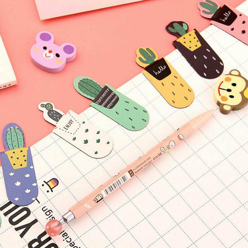 1set/3pcs Fresh Cactus Books Marker of Page Stationery School Office Supp.l8
