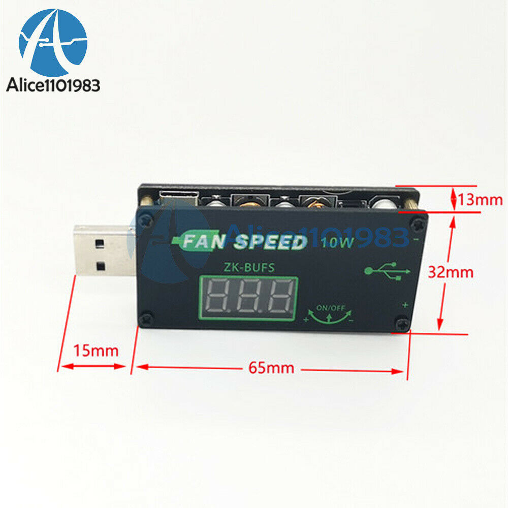 5V USB Cooling Fan Speed Controller LED Dimming Module 10W With Shell BUFS