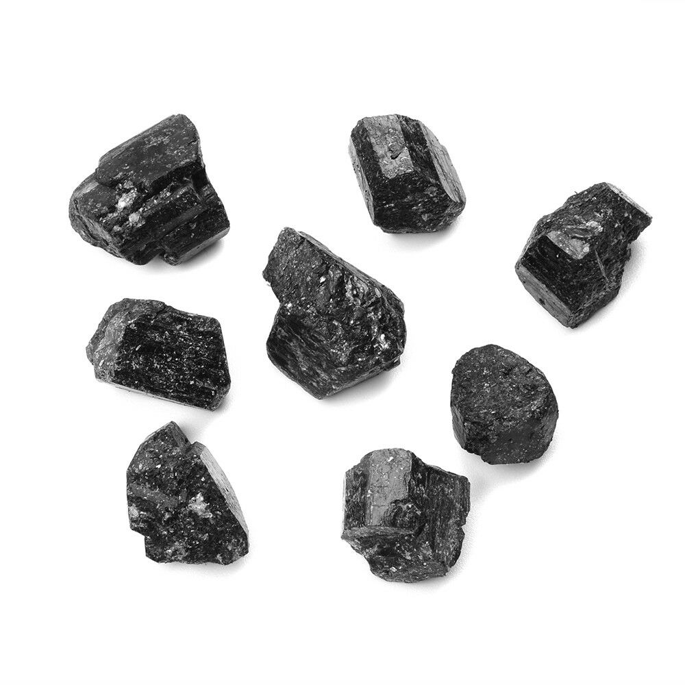 50g Natural Black Tourmaline Crystal Rough Rock Mineral Specimen Yoga Healing
