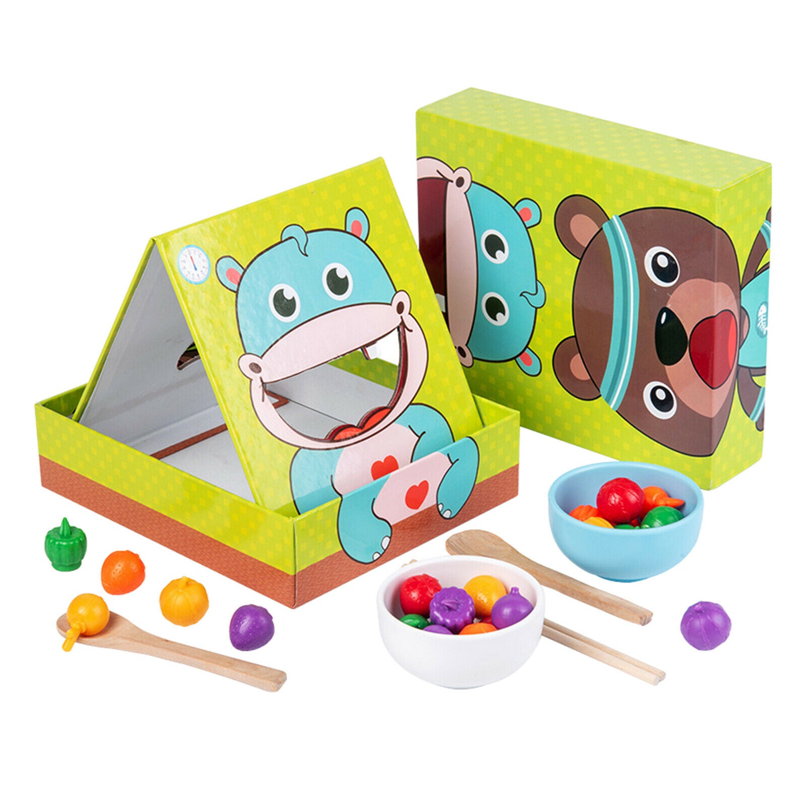 Animal Feeding Game Early Chopsticks Exercise Family Games Gifts Age 2-5