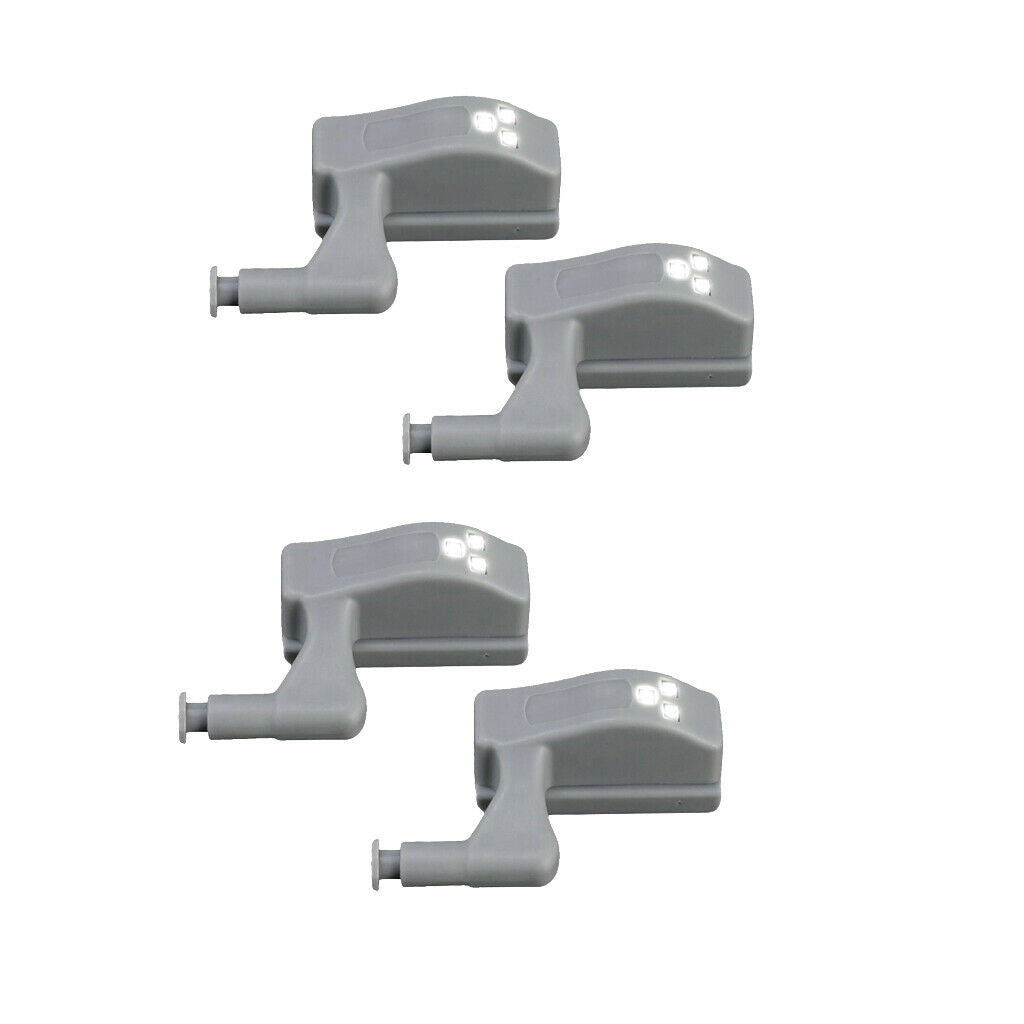 4pcs Smart Cabinet Light Touchless Wireless LED Sensor Night Lamp 12V White
