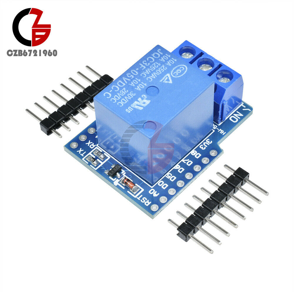 WeMos D1 Mini 5V 1CH Relay Module Shield For Arduino ESP8266 Development Board