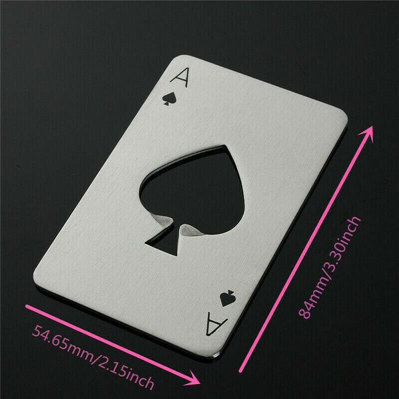 Poker Spade A Bottle Opener Creative Bar Pub Card Beer Soda Top Bottle Op.l8