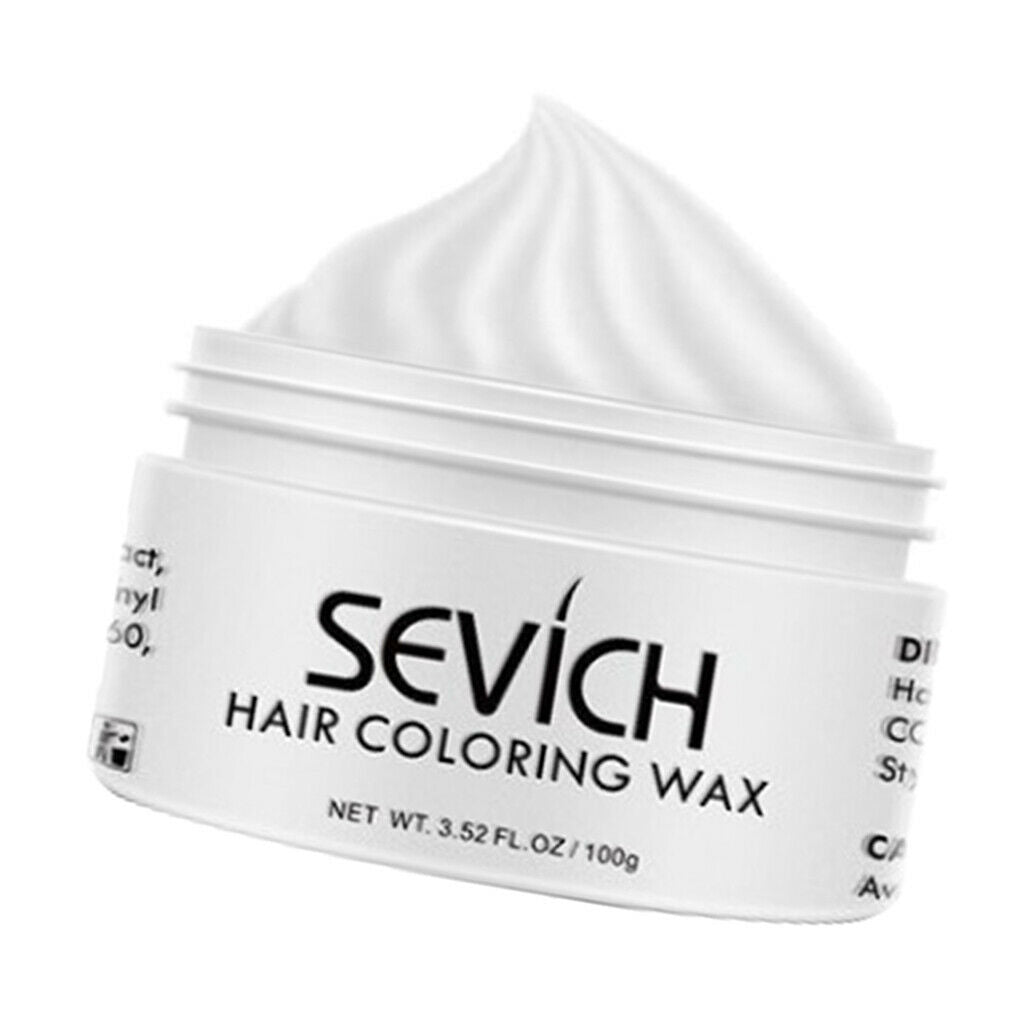 Temporary Color Hair Wax Hair Style Dye Instantly Natural Hair Color White