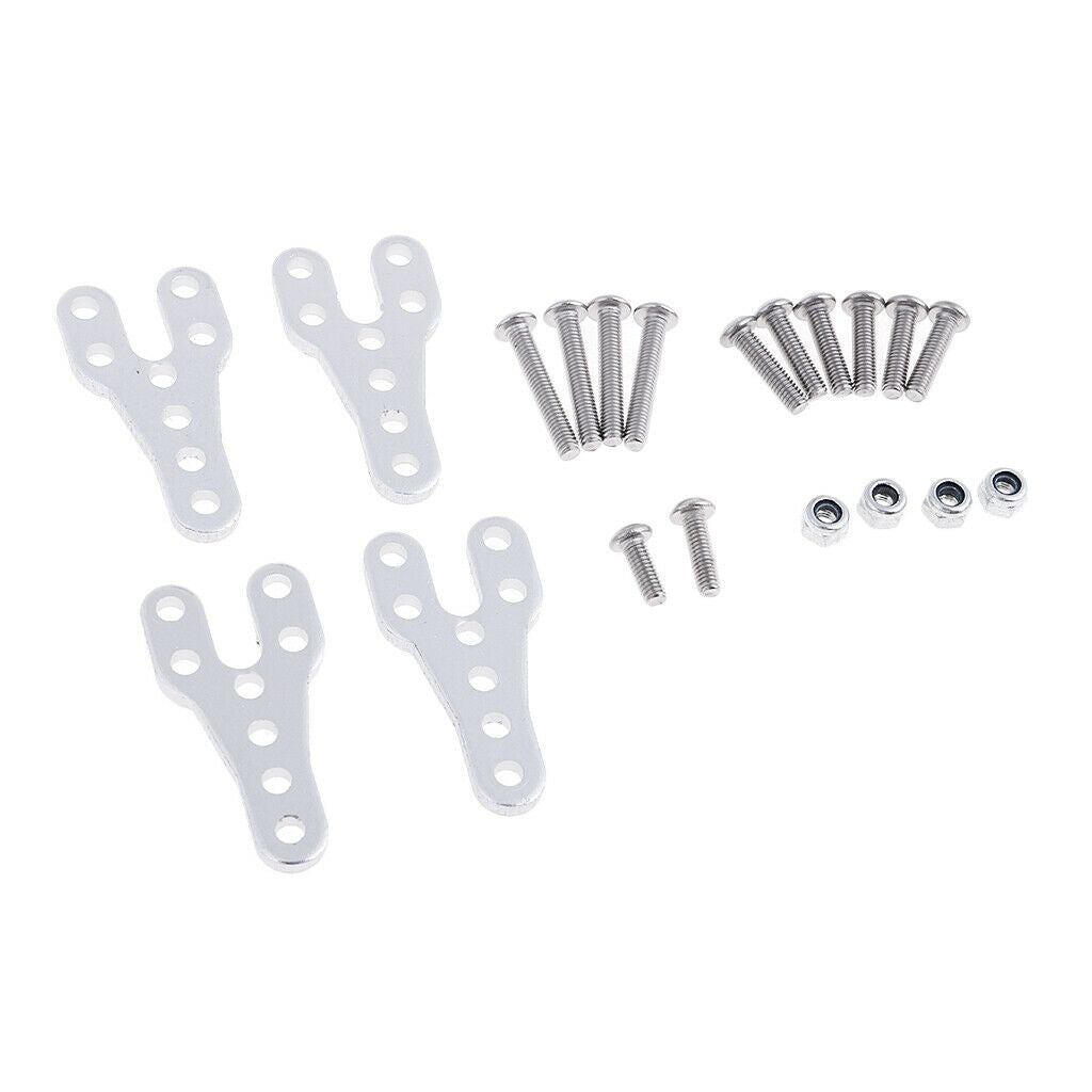 4 Pcs RC Track Body Parts Mounting Plates for SCX10 D90 Shock Absorbers