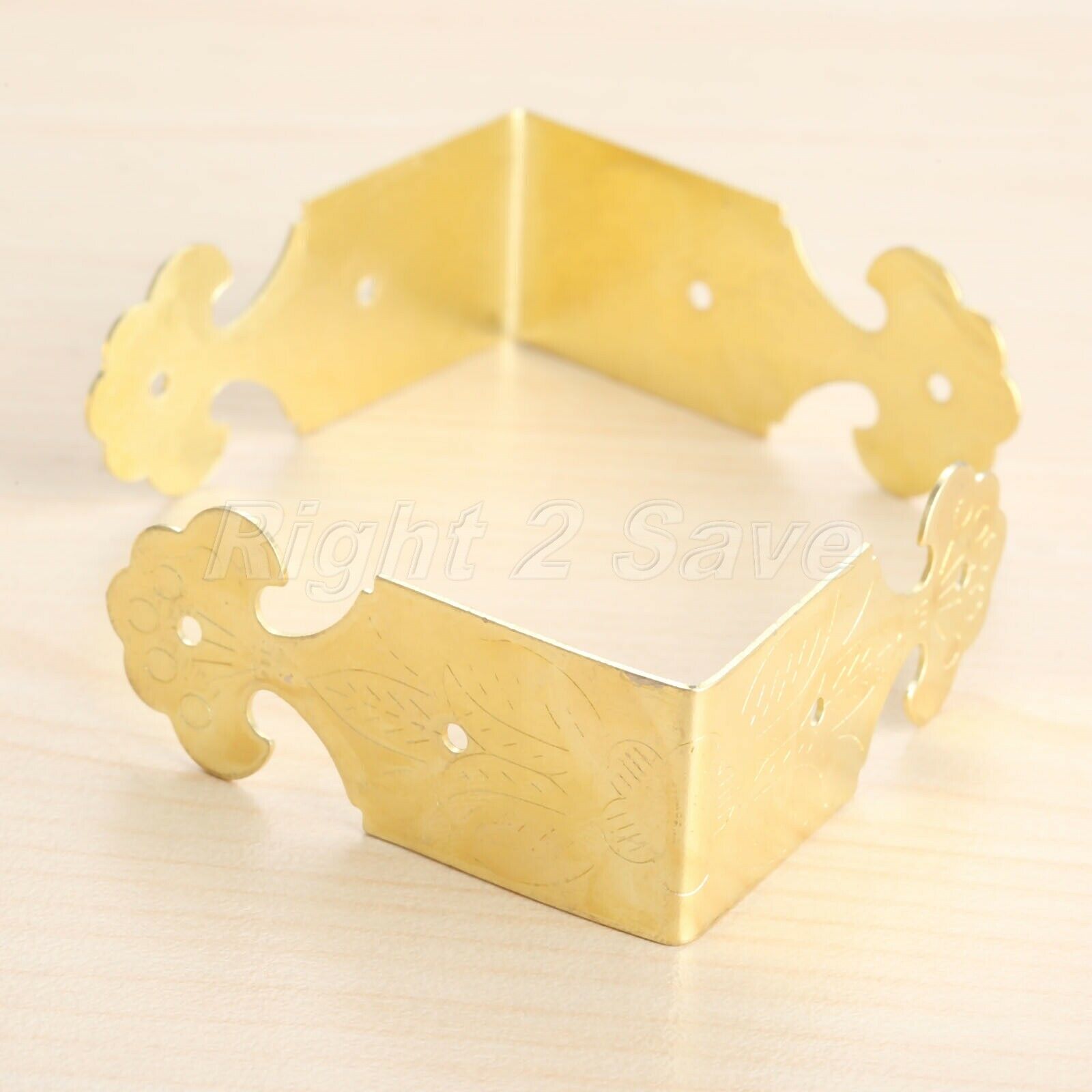 46mm*22mm Zinc Alloy Corner Decorative Protectors Desk Jewelry Box Corner Guards