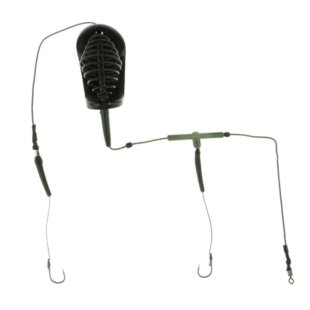Quality Fishing Feeder Inline Cage with Hook Sinker Fishing Accessories 50g