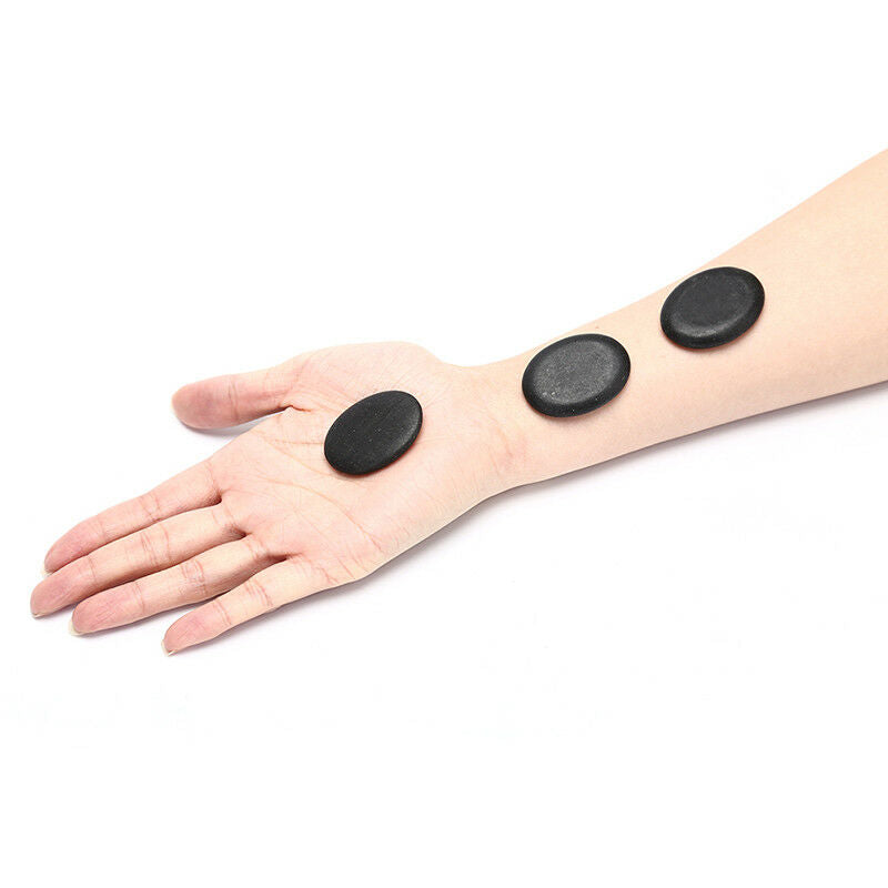12pcs 3*4cm Massage Stones Massage lava Natural Energy Massage Set Hot Spa RBDD