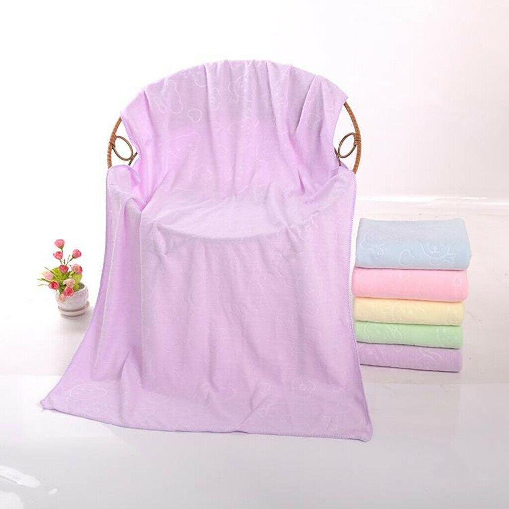 5pcs Bath Sheet Polyester Solid Home Gym Bath Towel Hotel Quality Towel