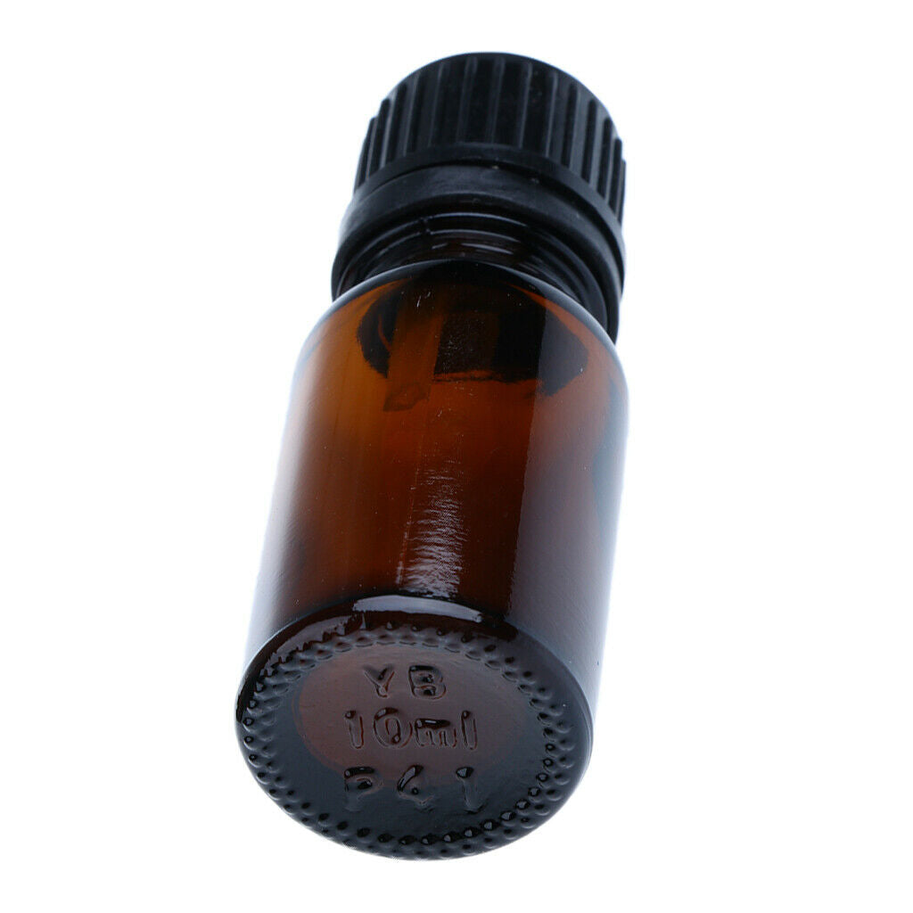 24pcs Travel Essential Oils Glass Amber Empty Brown Bottles Cosmetic Container