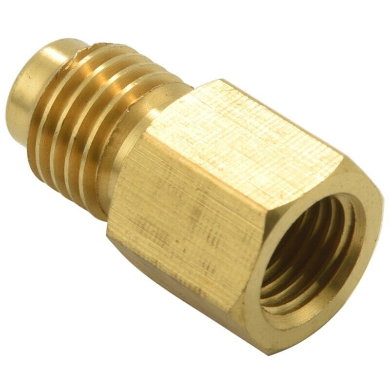4 Pieces 6015 R134A Brass Refrigerant Tank 1/2 Female To 1/4 Male Flare Spool Z5