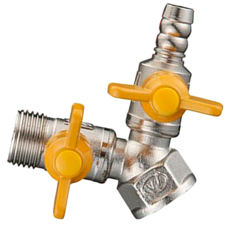10 Type Mini Fuel Valve Threaded Gas Hose with Handle