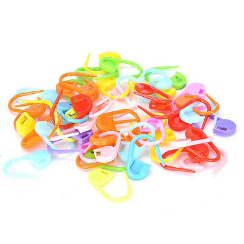 50 Pcs/set Needle Clip Plastic Mini Knitting Crochet Locking Stitch Sewin.l8