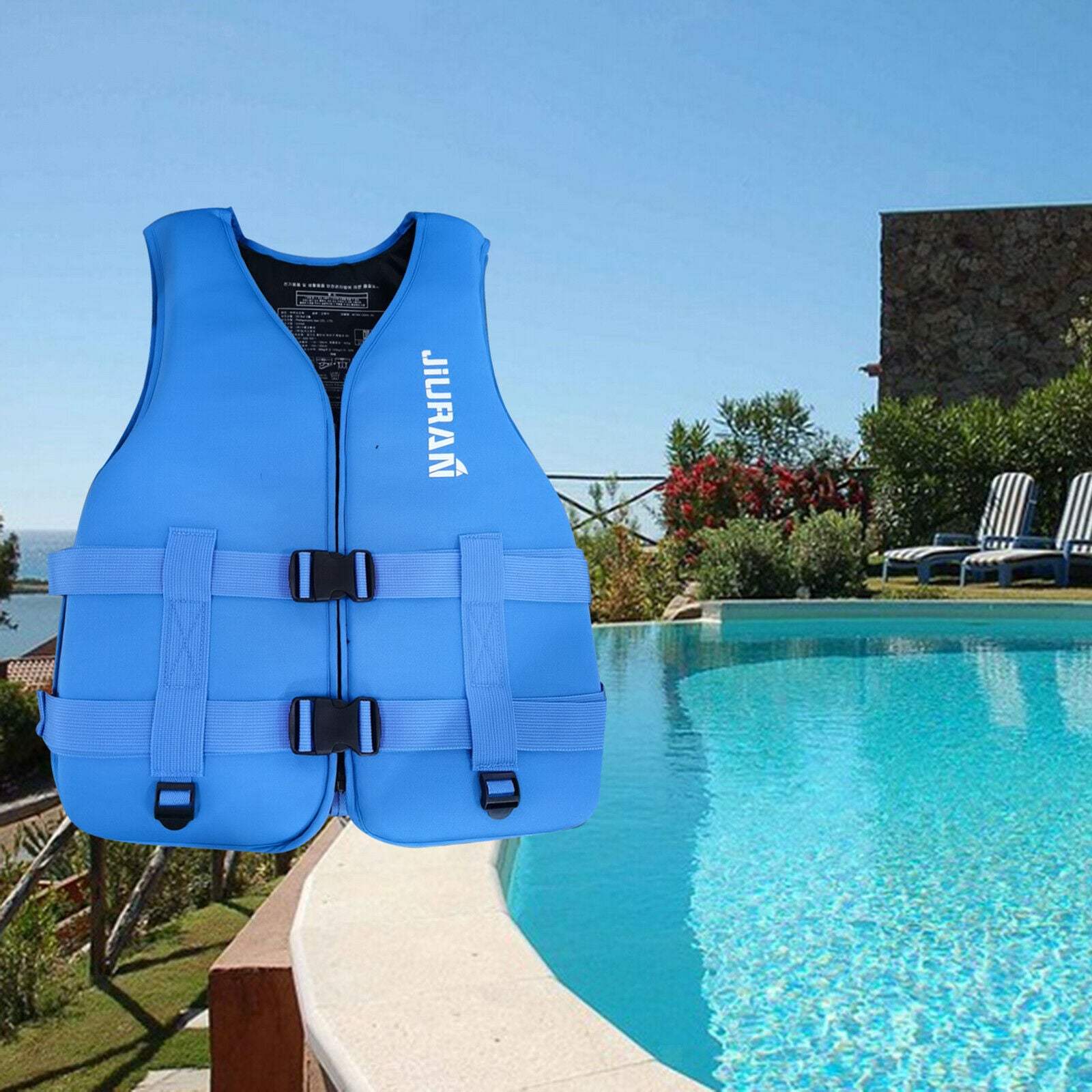 2 Pieces Sailing Life Jacket Boating Life Vest Buoy Lifejacket Clothes