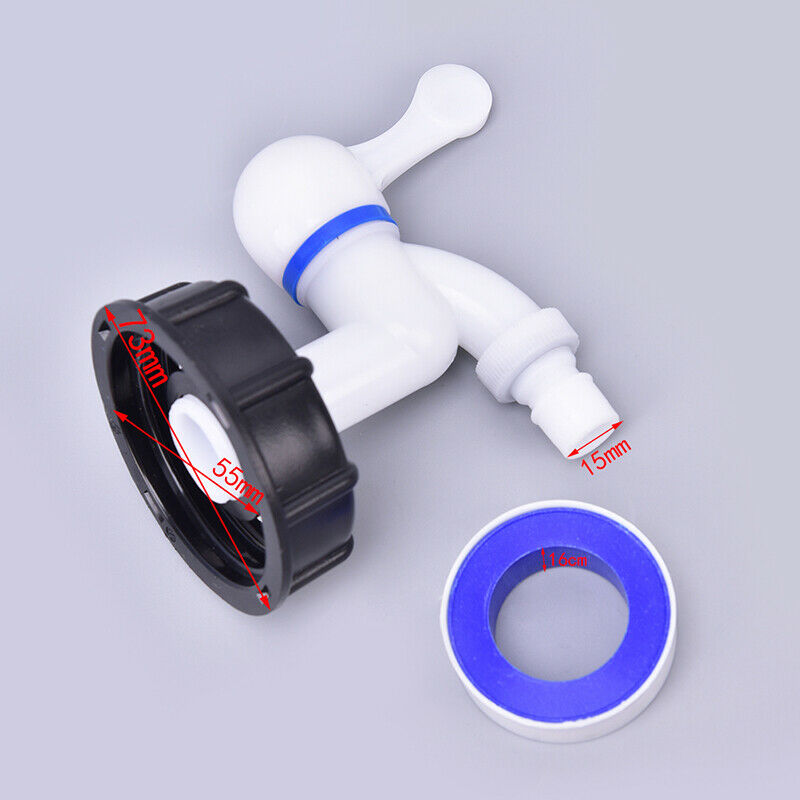 S60X6 IBC Tank Adapter to 1/2" Tap Replacement Valve Fittings Water Conne.l8