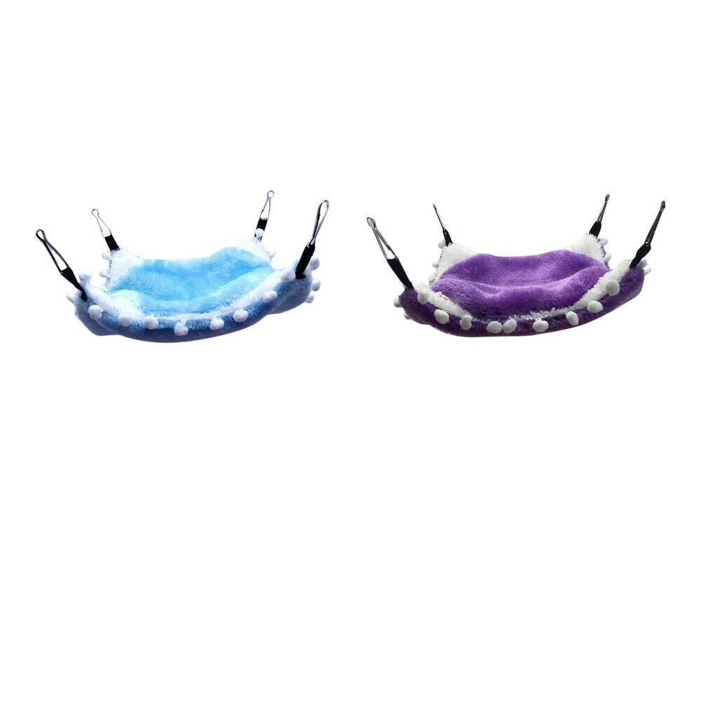 Set of 2 Small Animals Cage Hammock Hamster Sleeping Bed For Small Animals