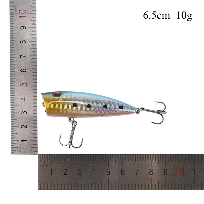 6.5cm 10g fishing lure hard bait artificial popper crankbait wobbler bait .l8