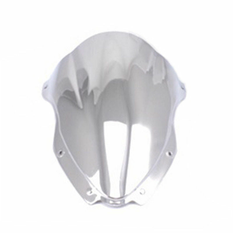 Chrome Motor Double Bubble Windshield for Kawasaki Ninja ZX10R ZX 10R 16-18
