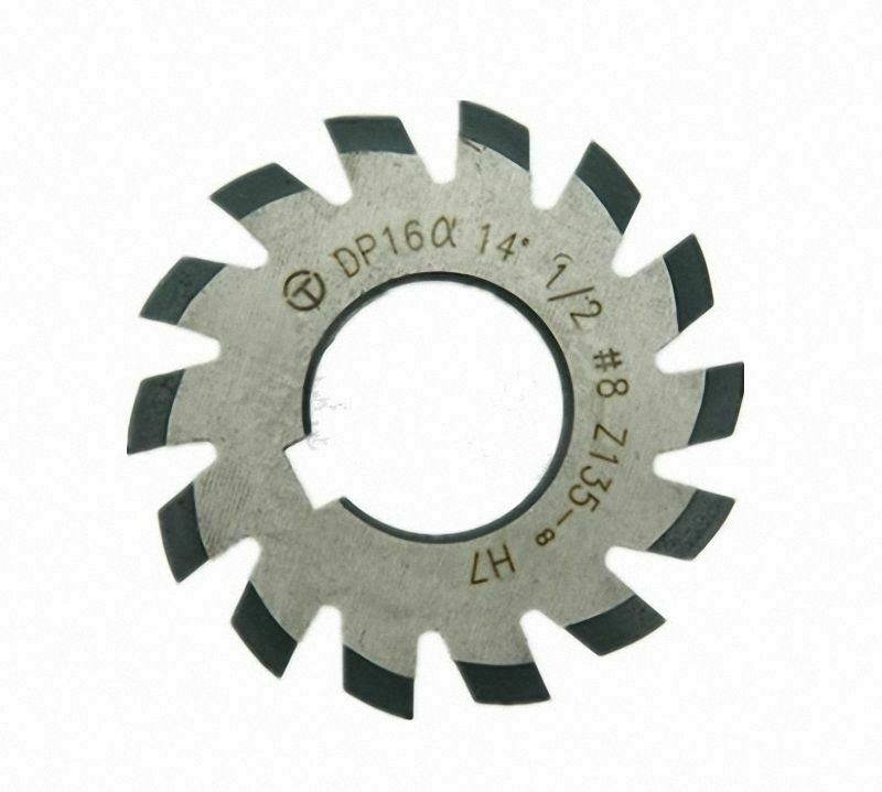 8Pcs Dp16 PA14-1/2 Bore22 #1-8 Involute Gear Cutters Set