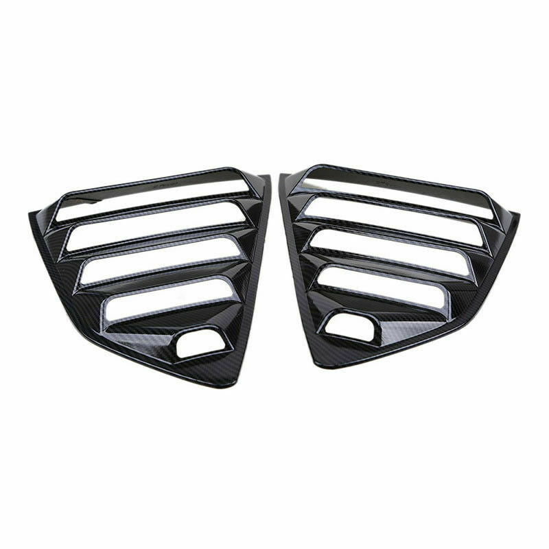 Carbon Fiber Side Vent Window Scoop Louver Cover Trim For Chevy Camaro 2016-2020
