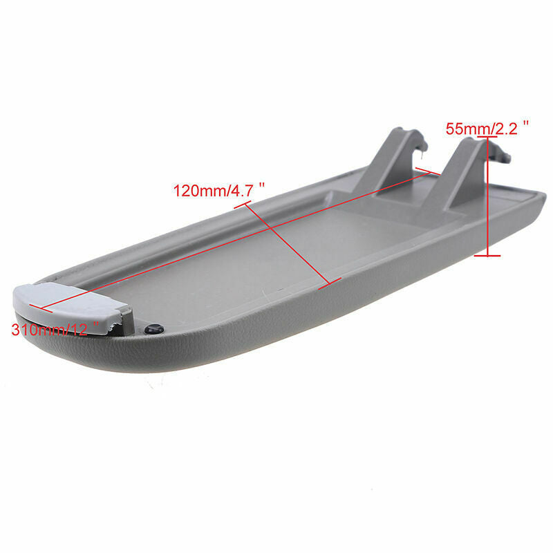 For VW Volkswagen Car Center Console Armrest Cover Lid Parts Grey Leather New