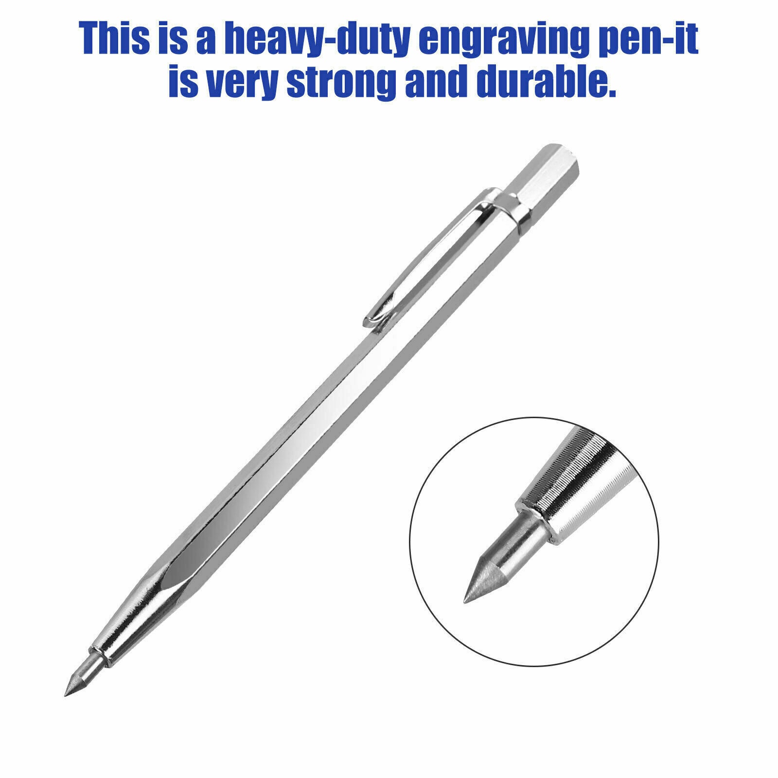 Portable Pocket Diamond Engraving Pen Glass Metal Wood Engraver Scribe Tool