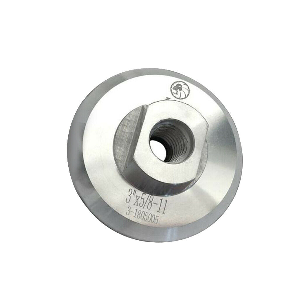 Aluminum Back Holder for Diamond Polishing Pads 5/8"-11 Thread 3inch