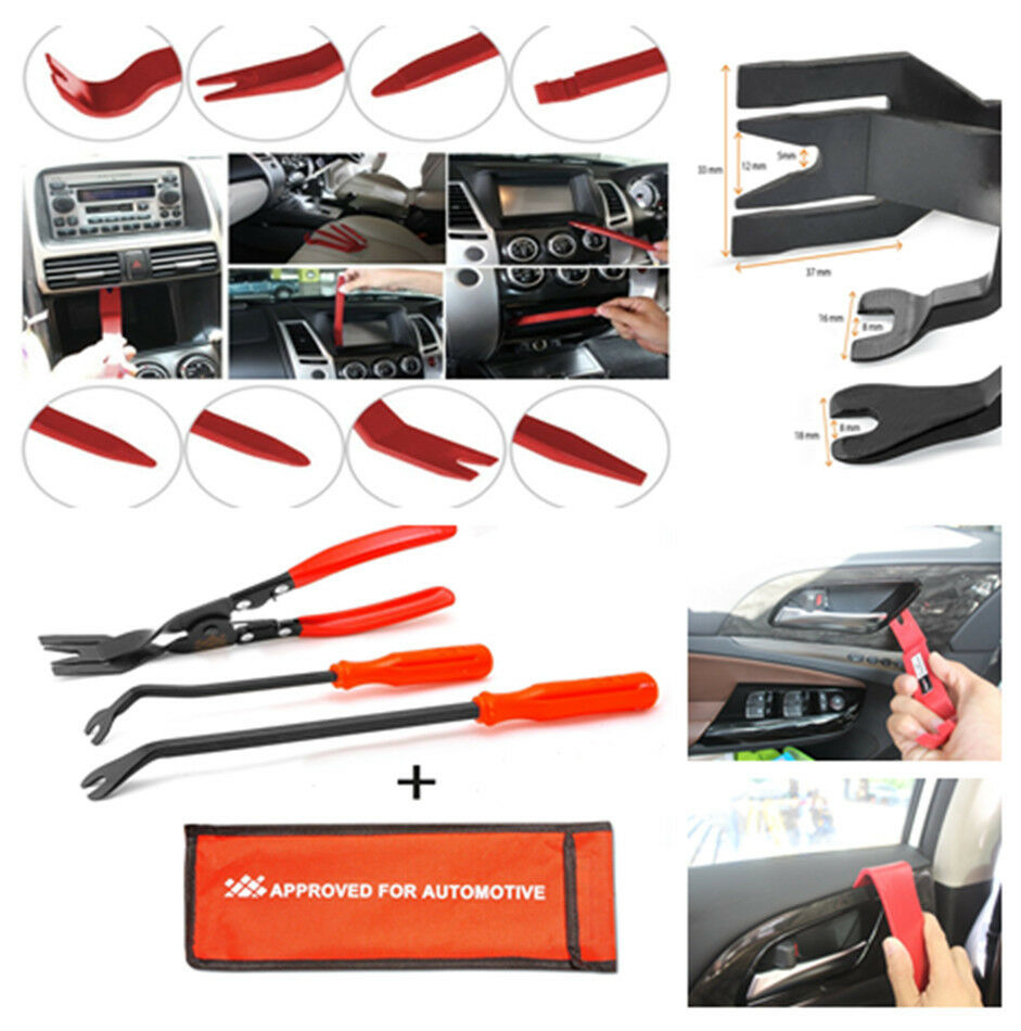 14X Strong Nylon Door Molding Dash Panel Removal Tool Trim Clip Pliers for Car