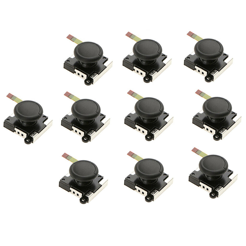 10Pcs Analog Joystick Rocker Thumb Sticks Sensor for Nintendo Switch Joy-con