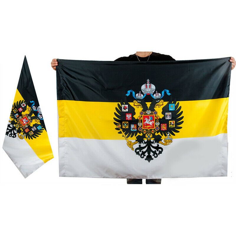 90x150cm WE Rising RUSSIAN GOD WITH US Eagle Russia Imperial Empire Fl.l8