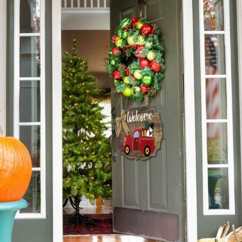 Bow Tie Truck Car Pattern Front Door Hanger Decor with Replacement Parts