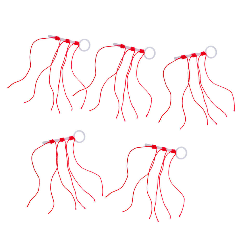 6pcs Bobber Stop Knots Strong Diplonema Braided String Rope Fishing Tackle -