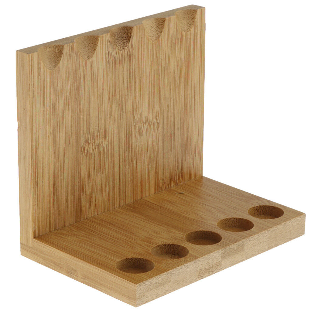 Deluxe Flat Tiers Wooden Bamboo Incense Stick Display Stands Hold 5 Incense