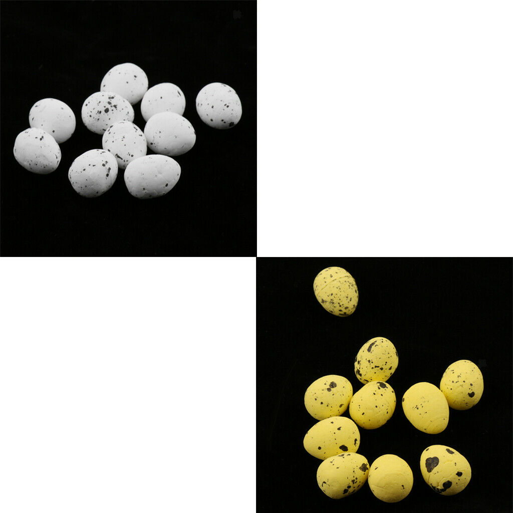 20 Pieces Artificial Bird Eggs - Home Garden Coffee Decoration Gift