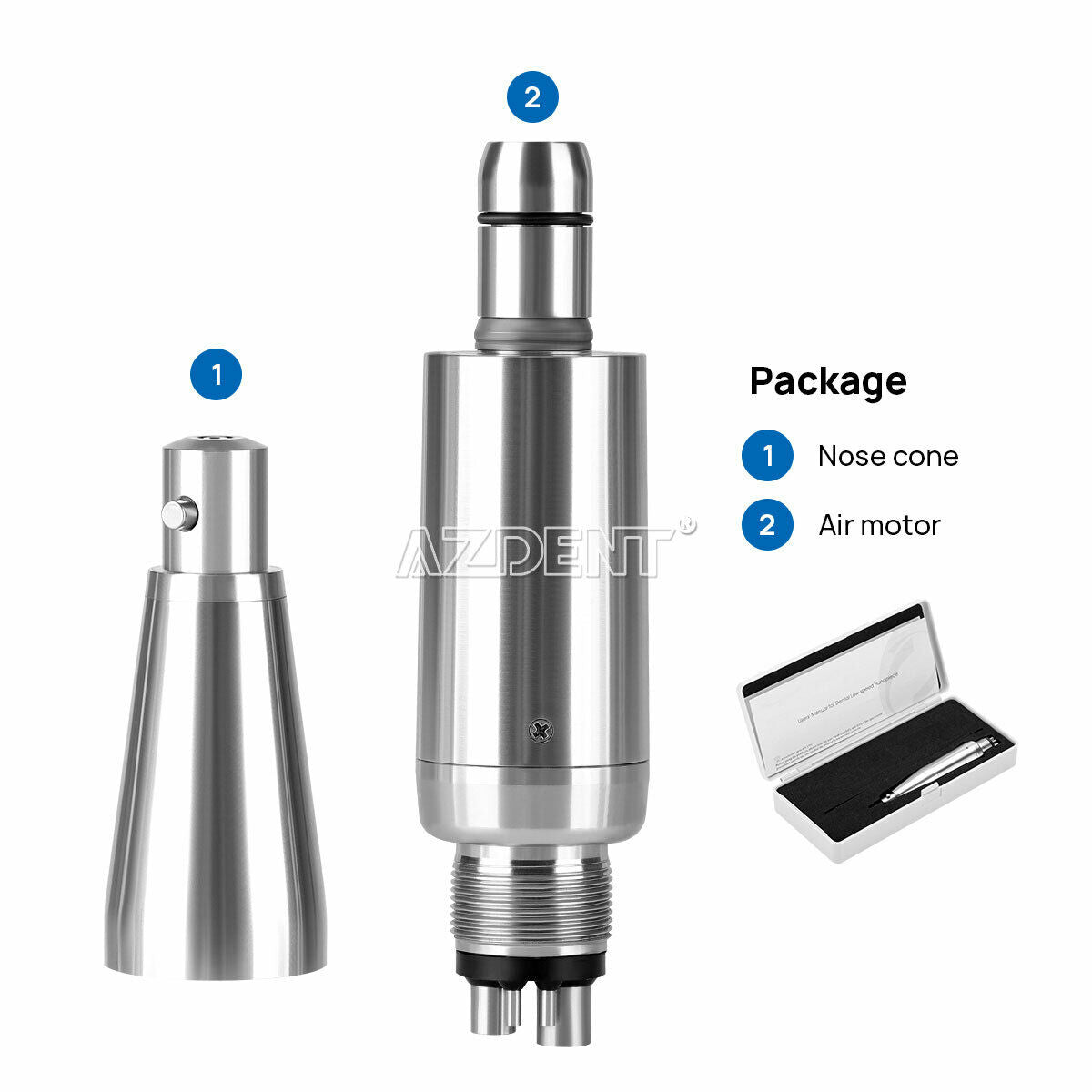 4:1 Reduction Dental Hygiene Prophy Low Speed  Air Motor 4 Holes