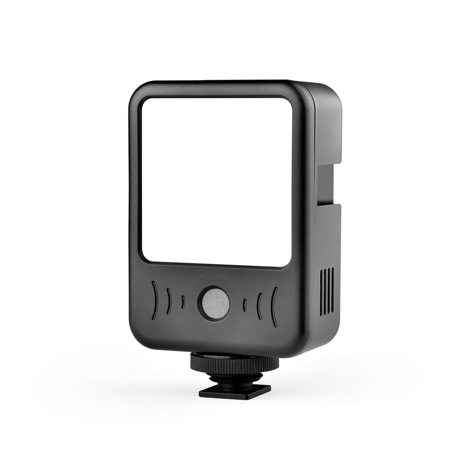 LED Video Light Mic Recording Camera Photo Light Rechargeable Battery Video