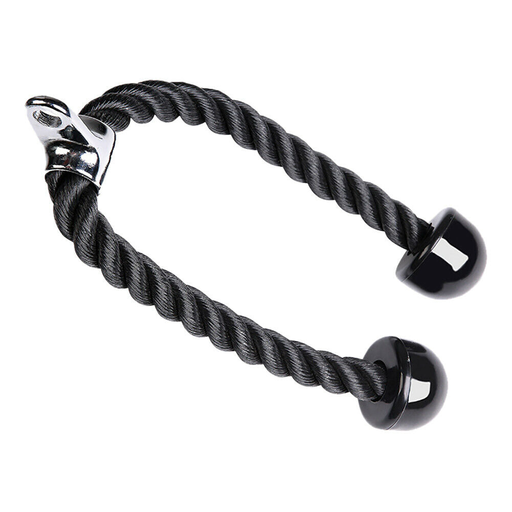 Trice Rope Pull Down Cable Attachment Handle Bodybuilding Workout Equipment US